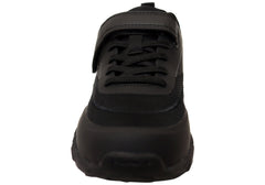 Harrison Nifty Kids Adjustable Strap Athletic Shoes Blackout