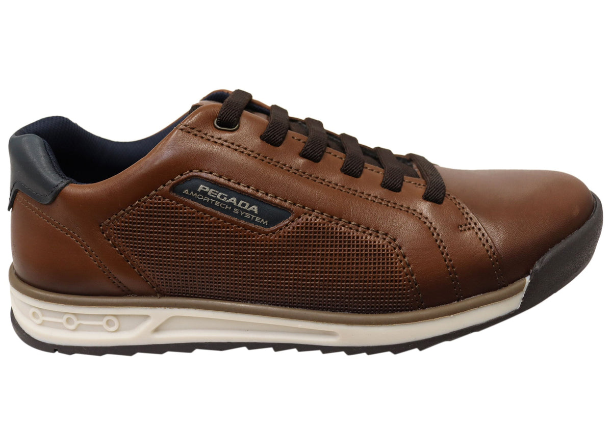 Pegada Orlando Mens Slip On Comfortable Brazilian Leather Casual Shoes