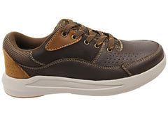 Explorer Rodger Mens Comfortable Leather Lace Up Casual Shoes