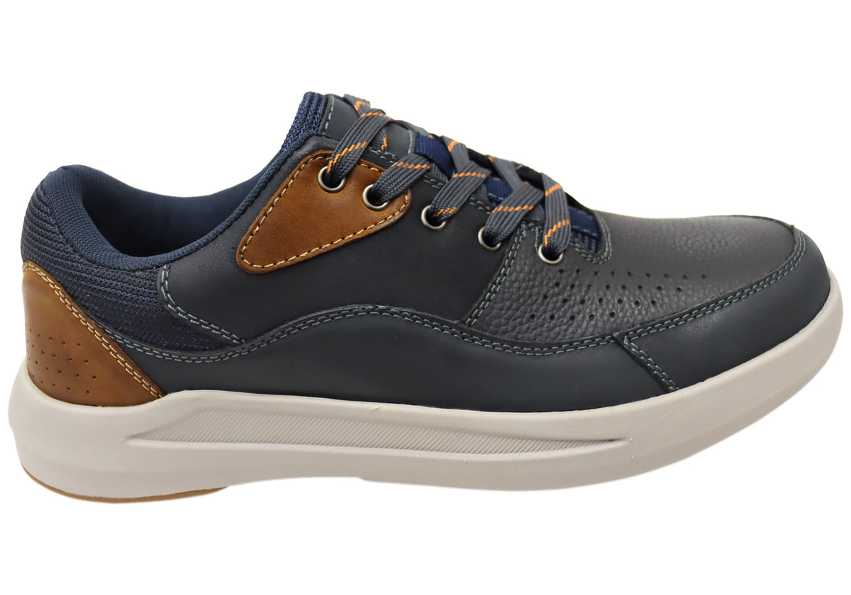 Explorer Rodger Mens Comfortable Leather Lace Up Casual Shoes