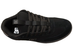 DC Shoes Mens Comfortable DC Astrix Leather Lace Up Shoes Black