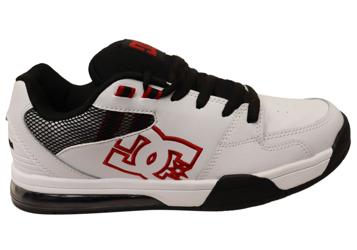 DC Shoes Mens Comfortable Leather Versatile Shoes White
