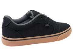 DC Shoes Mens Comfortable Anvil TX Lace Up Shoes Black Black Gum