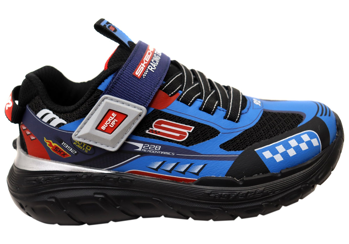Skechers Kids Boy Skech Tracks Comfortable Shoes Blue Red