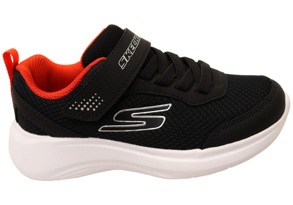 Skechers Boys Kids Selectors Reset Achieved Shoes Black Red