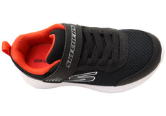 Skechers Boys Kids Selectors Reset Achieved Shoes Black Red