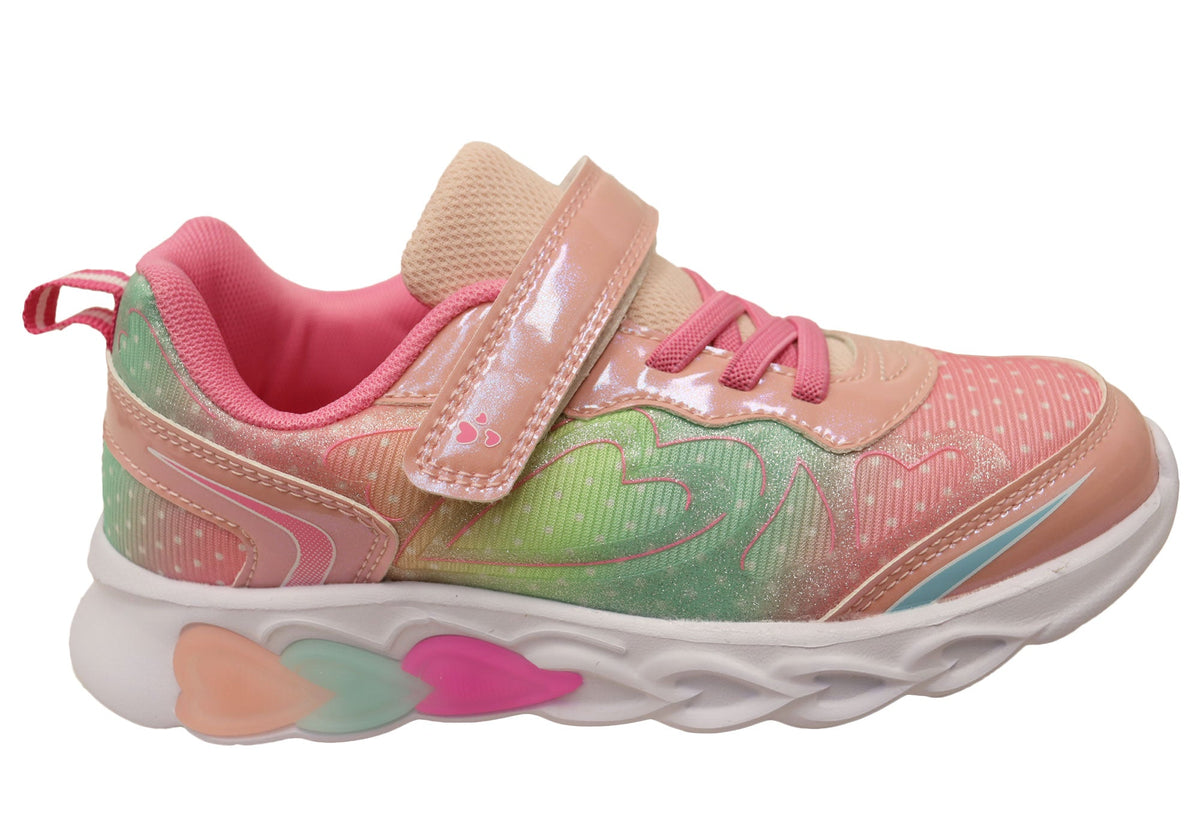 Koala Lights Marina Comfortable Girls Kids Light Up Shoes