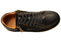 Cabello Comfort Wren Womens Leather Wide Fit Leather Casual Shoes