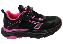 Sfida Dash Kids Girls Comfortable Adjustable Strap Athletic Shoes