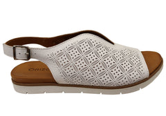 Orizonte Fleurflex Womens Comfortable European Leather Sandals