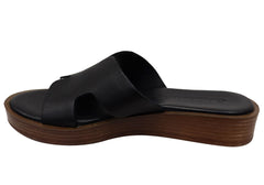 Orizonte Vividvibe Womens Comfortable European Leather Slides Sandals