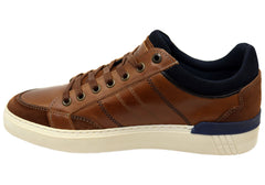 Wild Rhino Blast Mens Comfortable Leather Lace Up Casual Shoes