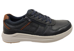 Explorer Mark Mens Comfortable Leather Lace Up Casual Shoes