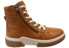 Cabello Comfort Petra Womens European Comfortable Leather Boots