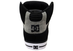 DC Shoes Mens Pure High Top WC Leather Sneakers Black Battleship Armor