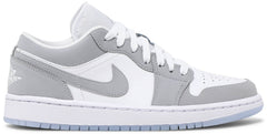 Nike Womens Air Jordan 1 Low Sneakers - 'White Wolf Grey'