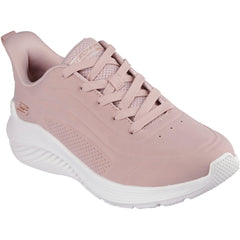 Women's Wide Fit Skechers 117485 Bobs Sport Squad Waves Just Wading Trainers