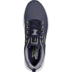 Men's Wide Fit Skechers 232626 Vapor Foam Varien Trainers - Navy/Grey