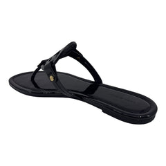 Tory Burch Miller Perfect Black Womens Sandal Patent Leather Thong