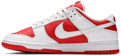 Nike Mens Dunk Low Sneakers - 'White University Red'