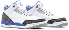 Nike Grade School Womens Air Jordan 3 Retro Sneakers - 'Racer Blue'