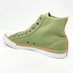 PF Flyers Center Hi Reiss Army Olive Green White Womens Shoes Sneakers PM11CH2B