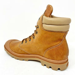 Palladium Wendy Tuga Whiskey Brown Womens Leather Combat Desert Boots 93612 239