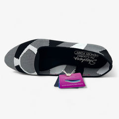 Skechers Cleo 2.0 Lady Sherlock Black White Womens Casual Stretch Fit Flat