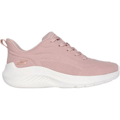 Women's Wide Fit Skechers 117485 Bobs Sport Squad Waves Just Wading Trainers