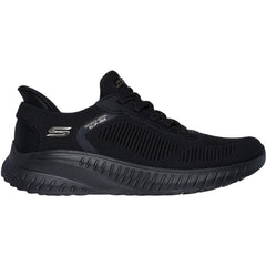 Women's Wide Fit Skechers Slip-ins 117497 Waves Bobs Sport Squad Trainers