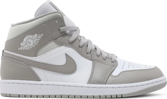Nike Mens Air Jordan 1 Mid Sneakers - 'College Grey'
