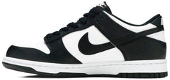 Nike Grade School Womens Dunk Low Sneakers - 'Black White'