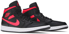 Nike Womens Air Jordan 1 Mid Sneakers - 'Siren Red'